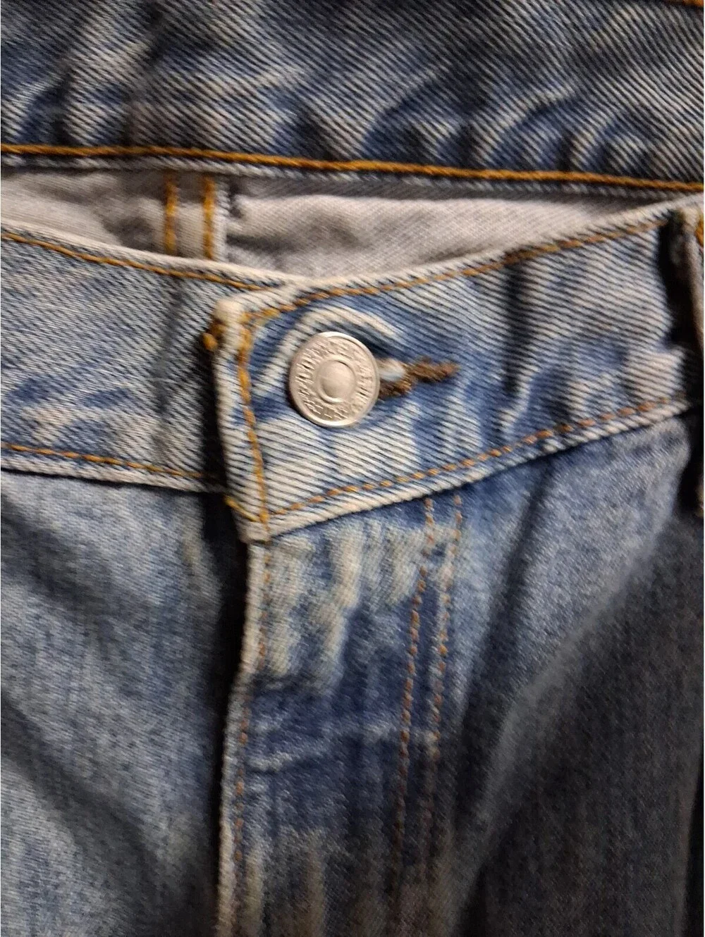 Levi's 550 Mens Jeans 36x30 Blue Cotton Denim Relaxed Fit Straight Stonewash G2